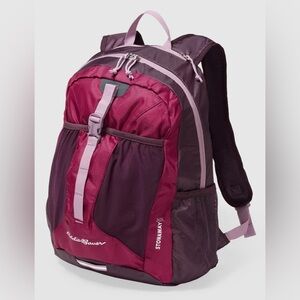 Eddie Bauer Stowaway Packable 30L Backpack Port Purple Fuschia NWT Travel Hiking